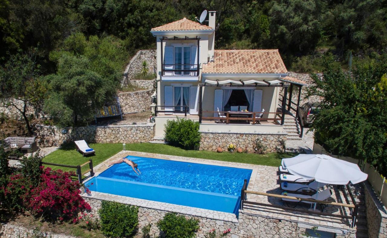Villa Pasithea - Breathtaking Seaviews, Infinity Pool, Privacy, Close To The Beach Nydri  Exteriér fotografie