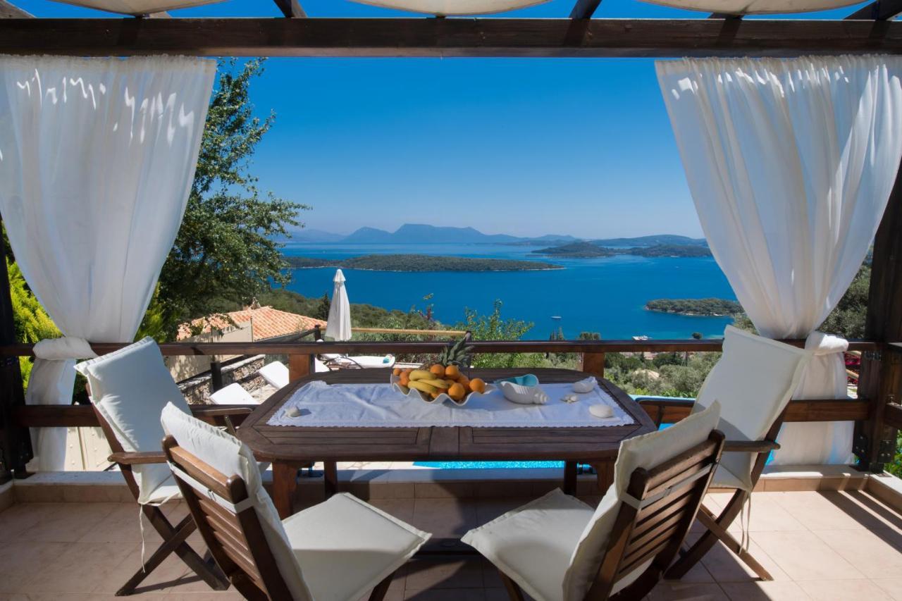 Villa Pasithea - Breathtaking Seaviews, Infinity Pool, Privacy, Close To The Beach Nydri  Exteriér fotografie