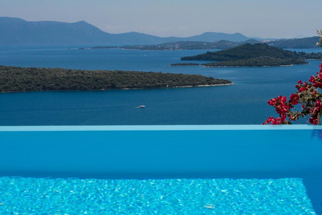 Villa Pasithea - Breathtaking Seaviews, Infinity Pool, Privacy, Close To The Beach Nydri  Exteriér fotografie