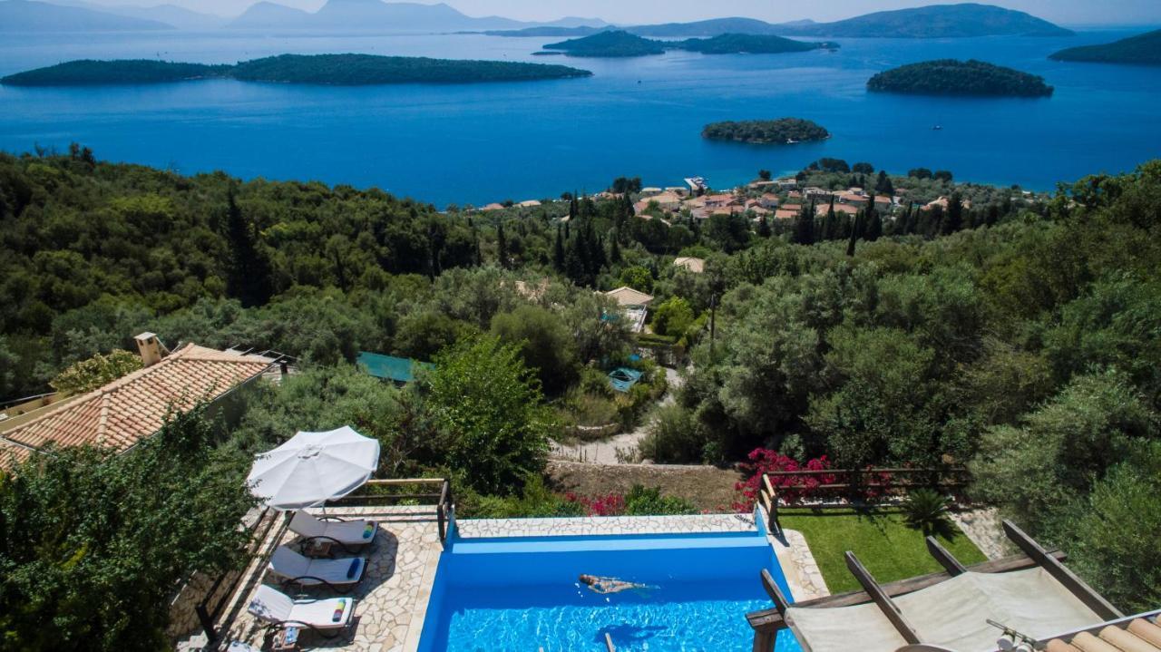 Villa Pasithea - Breathtaking Seaviews, Infinity Pool, Privacy, Close To The Beach Nydri  Exteriér fotografie